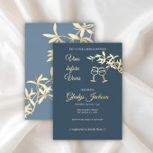 Invitation En Aluminium Symphonie florale intemporelle Vino avant Vows