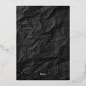 Invitation En Aluminium Table Basse No. 1 en feuille noire/argent (Verso)