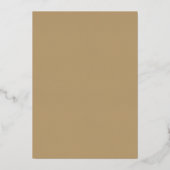 Invitation En Aluminium Tan Southwest Gleam Mariage Rose or (Verso)
