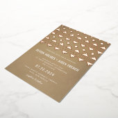 Invitation En Aluminium Tan Southwest Gleam Mariage Rose or (Rotation)