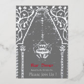 Invitation En Aluminium Tapis oriental Mosquée - dîner d'iftar (Recto)