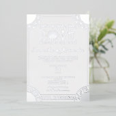 Invitation En Aluminium Tarot Mariage céleste Signes Zodiaques Mal Oeil Lu (Debout devant)