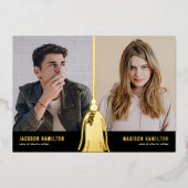 Invitation En Aluminium Tassel 2025 Joint Photo Graduation Party (Recto)