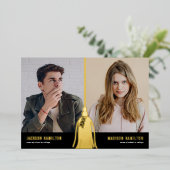 Invitation En Aluminium Tassel 2025 Joint Photo Graduation Party (Debout devant)