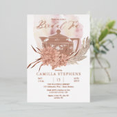 Invitation En Aluminium Teapot | Hydrangeas | Thé nuptial en herbe Pampas (Debout devant)