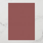 Invitation En Aluminium Terra Cotta Sud-Ouest Gleam Mariage (Verso)