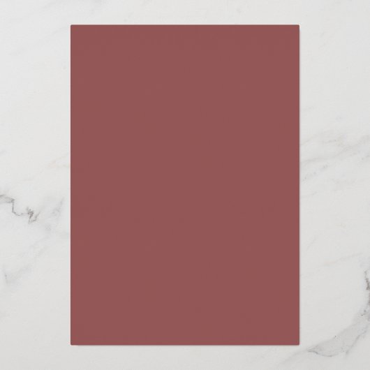 Invitation En Aluminium Terra Cotta Sud-Ouest Gleam Mariage (Verso)