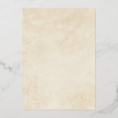 Invitation En Aluminium Terracotta Automne quitte Boho Mariage de automne (Verso)