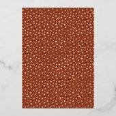 Invitation En Aluminium Terracotta Boho Rainbow Baby shower Gold (Verso)