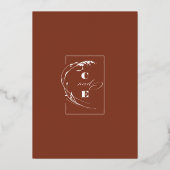 Invitation En Aluminium Terracotta Moderne Pampas Mariage Boho Grass (Verso)