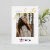 Invitation En Aluminium Texas State Technical College Graduation (Debout devant)