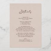 Invitation En Aluminium Textures de Terre Arc tendance Real Rose Mariage o (Verso)
