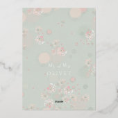 Invitation En Aluminium Thé Roses Douceur Lendemain de Fête (Verso)