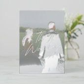 Invitation En Aluminium The wedding (Debout devant)