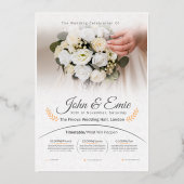 INVITATION EN ALUMINIUM THE WEDDING CELEBRATION (Recto)
