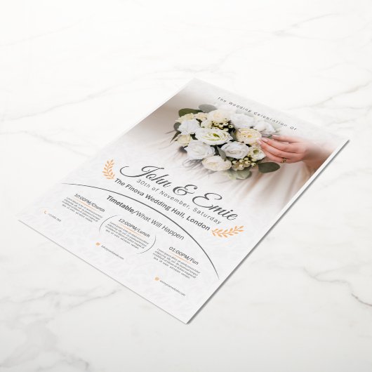 INVITATION EN ALUMINIUM THE WEDDING CELEBRATION (Rotation)