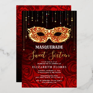 Invitation En Aluminium Thème de couleur au choix pour un anniversaire mas