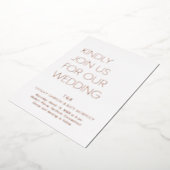 Invitation En Aluminium Tiffany Bold Mariage moderne (Rotation)
