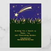 Invitation En Aluminium Tir Star Christmas Foil Business Holiday Card (Recto)