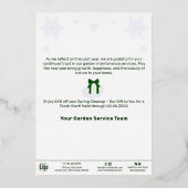 Invitation En Aluminium Tir Star Christmas Foil Business Holiday Card (Verso)