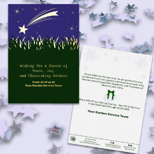 Invitation En Aluminium Tir Star Christmas Foil Business Holiday Card