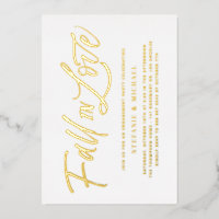 Tomber dans l'amour Letter Gold Engagement Party