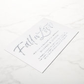 Invitation En Aluminium Tomber dans l'amour Letter la partie d'engagement (Rotation)