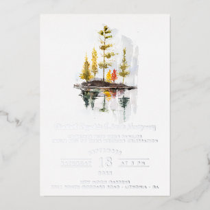 Invitation En Aluminium Tombez amoureux Mariage rustique d'automne