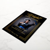 Invitation En Aluminium Touche d'or Éclairez votre avenir. (Rotation)