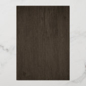 Invitation En Aluminium Tournesol Aquarelle Rustique Mariage de coeur (Verso)