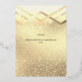 Invitation En Aluminium TOUT ÉVÉNEMENT Papier d'aluminium doré CHIC pour d (Verso)