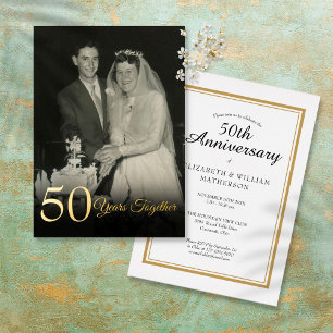 Invitation En Aluminium Toute année Ensemble Mariage Anniversaire Photo Go
