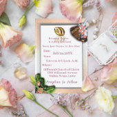 Invitation En Aluminium Tradition Mariage afro-américaine