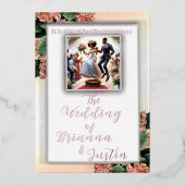 Invitation En Aluminium Tradition Mariage afro-américaine (Recto)