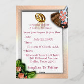 Invitation En Aluminium Tradition Mariage afro-américaine (Verso)