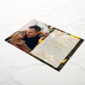 Invitation En Aluminium Transparency Overlay Photo Whimsical Merry Xmas (Rotation)