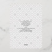 Invitation En Aluminium Trendy Script Overlay 4 Photo Collage Graduation (Verso)