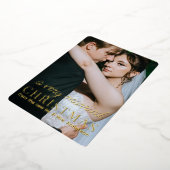Invitation En Aluminium TRÈS MARIÉS | Annonce de mariage de vacances (Rotation)