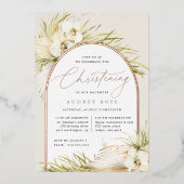 Invitation En Aluminium Tropiques vintages | Christing (Recto)