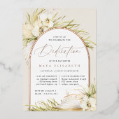 Invitation En Aluminium Tropiques vintages | Dédication pour bébé (Recto)