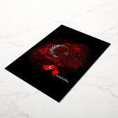 Invitation En Aluminium Turkey flag (Rotation)