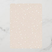 Invitation En Aluminium Twinkle moderne Little Star Baby shower Rose Gold (Verso)