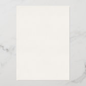 Invitation En Aluminium Typographie de script contemporain Mariage (Verso)