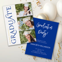 Typographie latérale 3 Photo Parti de graduation d