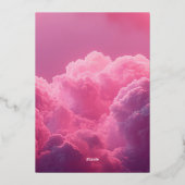 Invitation En Aluminium Un morceau de ciel est en route Magique Rêveur (Verso)