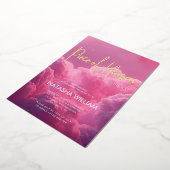 Invitation En Aluminium Un morceau de ciel est en route Magique Rêveur (Rotation)