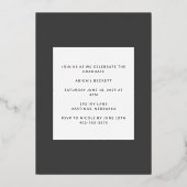 Invitation En Aluminium Un Nouveau Chapitre Commence La Graduation (Verso)