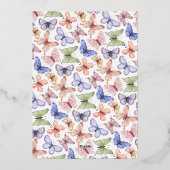 Invitation En Aluminium Un petit Baby shower papillon (Verso)