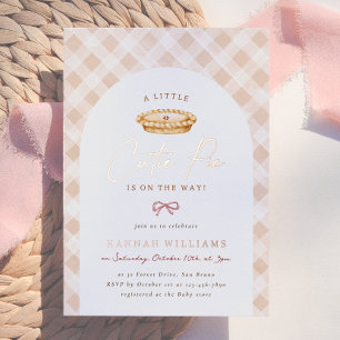 Invitation En Aluminium Une Baby Shower pour une Petite Tarte Mignonne pou