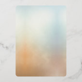 Invitation En Aluminium Vacances de Noël Or (Verso)